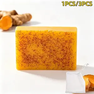 Turmeric & Kojic Acid Cleansing Soaps, Glow Nourishing Soap, Natural Extract Soaps, Daily Body Cleansing Products, Skin Care Products, Comfort