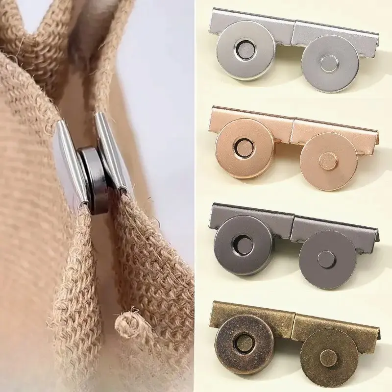 14 Pcs/7 Pairs Magnetic Hooks, Seamless Installation, Quick Fix for Clothing, Bags, Curtains, DIY Craft Supplies, Durable Metal Decorative Clips
