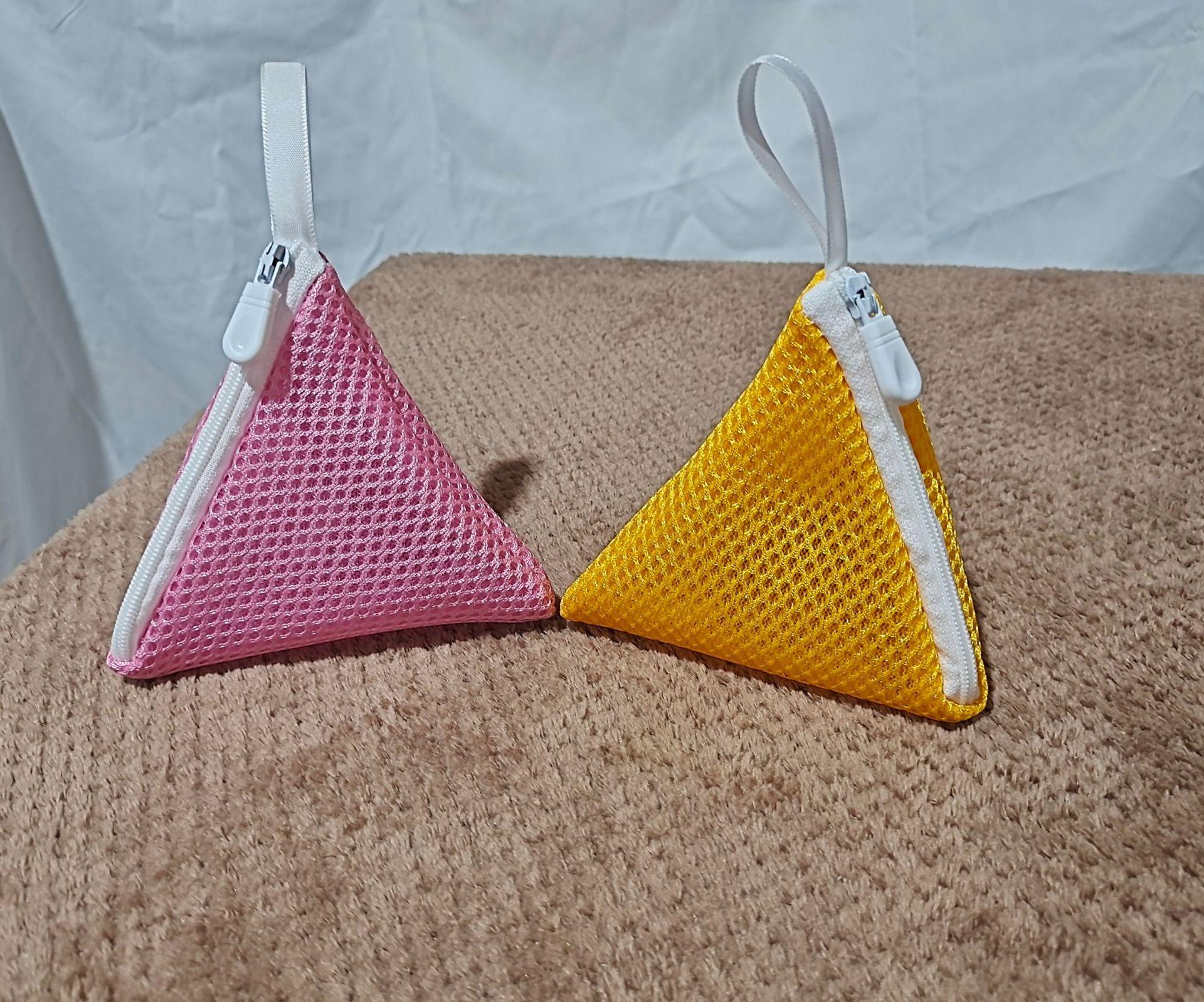 3PCS Multicolor Mini Mesh Laundry Bags Polyester Washing Bags for Washing Machine