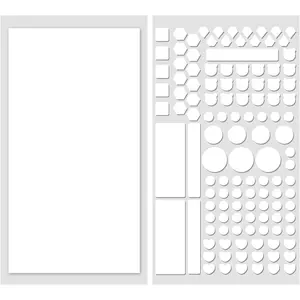 2Pcs White Light Blocking Stickers LED Dimming Filters Blackout Covers for Routers Clocks Electrical Appliances