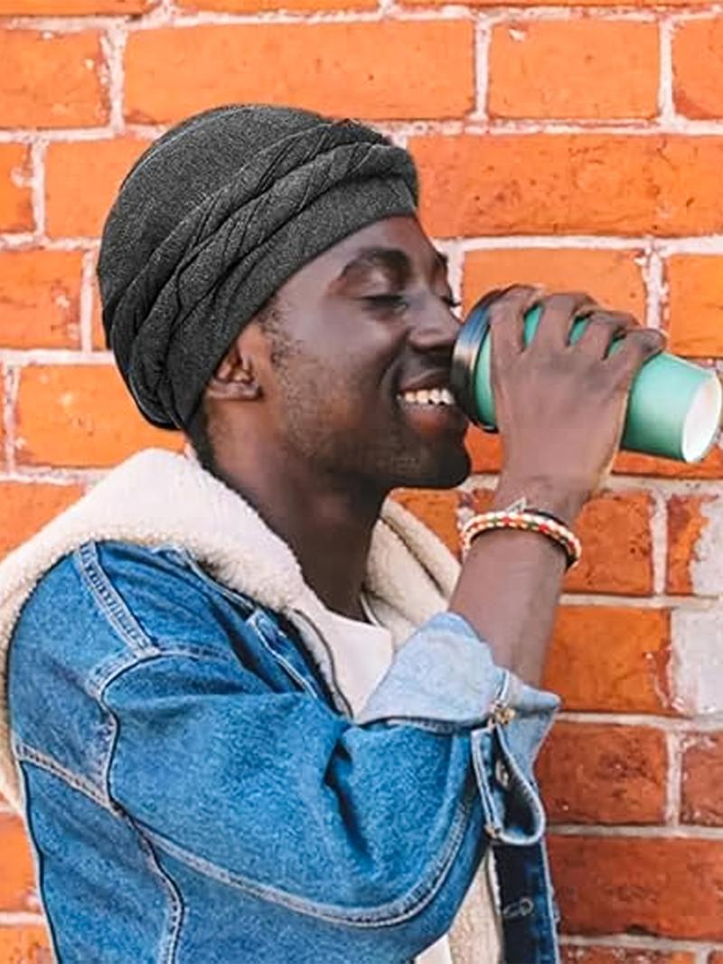 Solid Color Double-layer Twist Design Turban Hat, Modest Casual Comfortable Breathable Cloth Hat for Men & Women, Fashion Soft Accessories for Daily Wear, Fashion Matching Hat