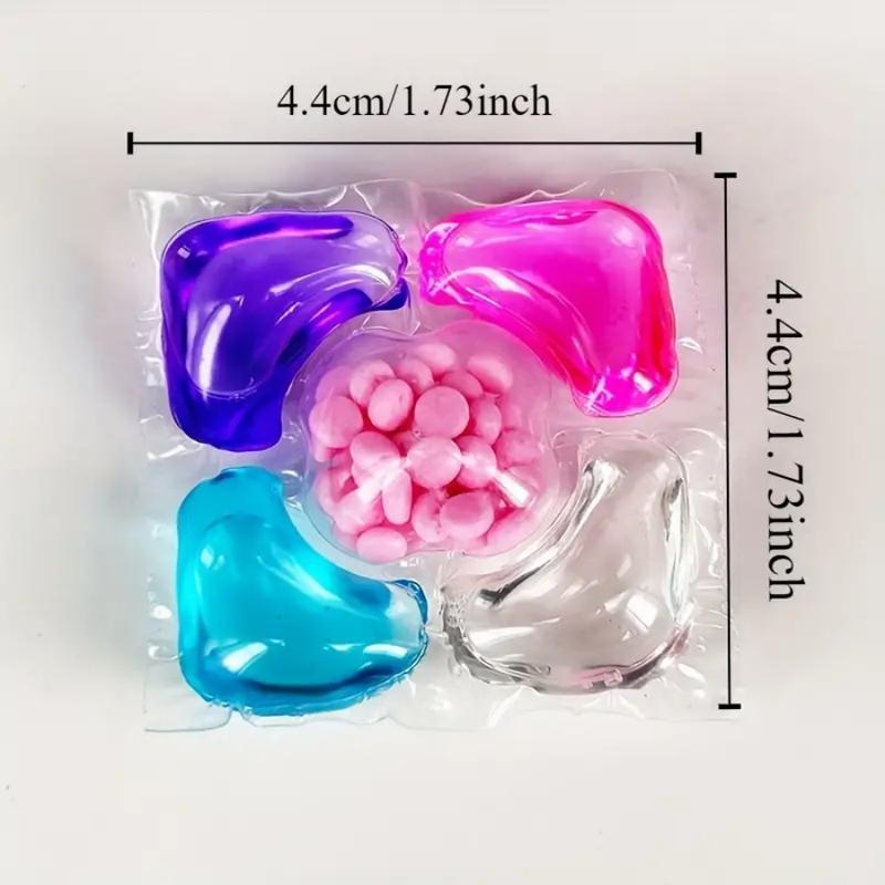30/50pcs Laundry Detergent Balls, Lavender/camellia Scent, Concentrated Liquid, Deep Cleaning, Stain Removal, Low Foam Easy Wash