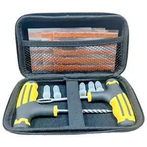 Includes 23/24/31/53pcs car tire repair tool kit, emergency patch kit with tire patches and mixing glue - a convenient and easy-to-use tire repair set