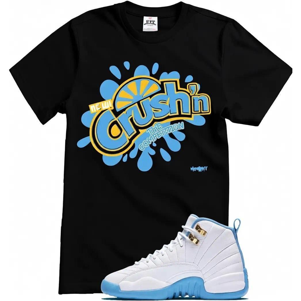 We will pair the Jordan 12 University Blue melo with a Crushn shirt
