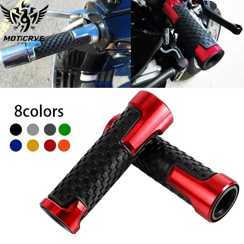 7/8" 22mm Motorcycle Handle Grips Cnc Aluminum, Universal Handlebar for Yamaha, Honda, Suzuki, Kawasaki, Scooter Tuning Parts