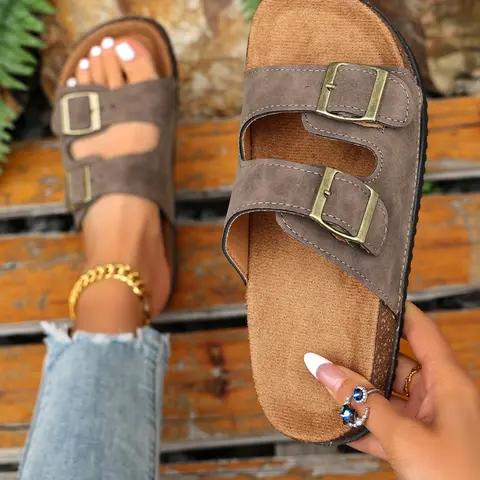 Women's Fashion Sandals, Adjustable Buckle Design, Comfortable Durable Soft Sole, Non-Slip, Beach Shoes, Summer Daily Wear, Footwear For Beach, Comfy Footwear Sandals