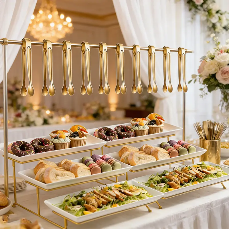PABHAN High-Quality 3-Layer Multi-Tiered Dessert Display Stand - Lightweight, Durable, 5 Cake Clips Included, Cupcake/Snack Server, Ideal for Home Events, Party Supplies