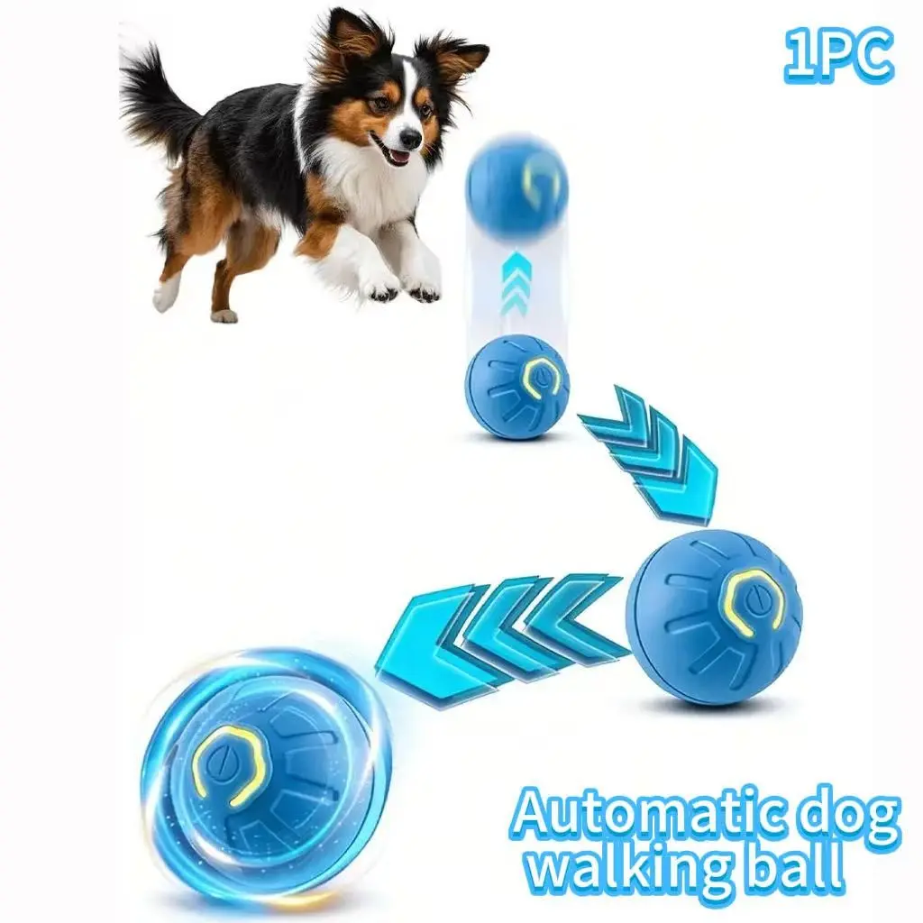 Intelligent interactive pet rolling ball, dual wake-up sensor, anti-chewing material, can automatically roll and bounce the ball, intelligent obstacle avoidance, autonomous movement companion toy, suitable for small dogs and cats