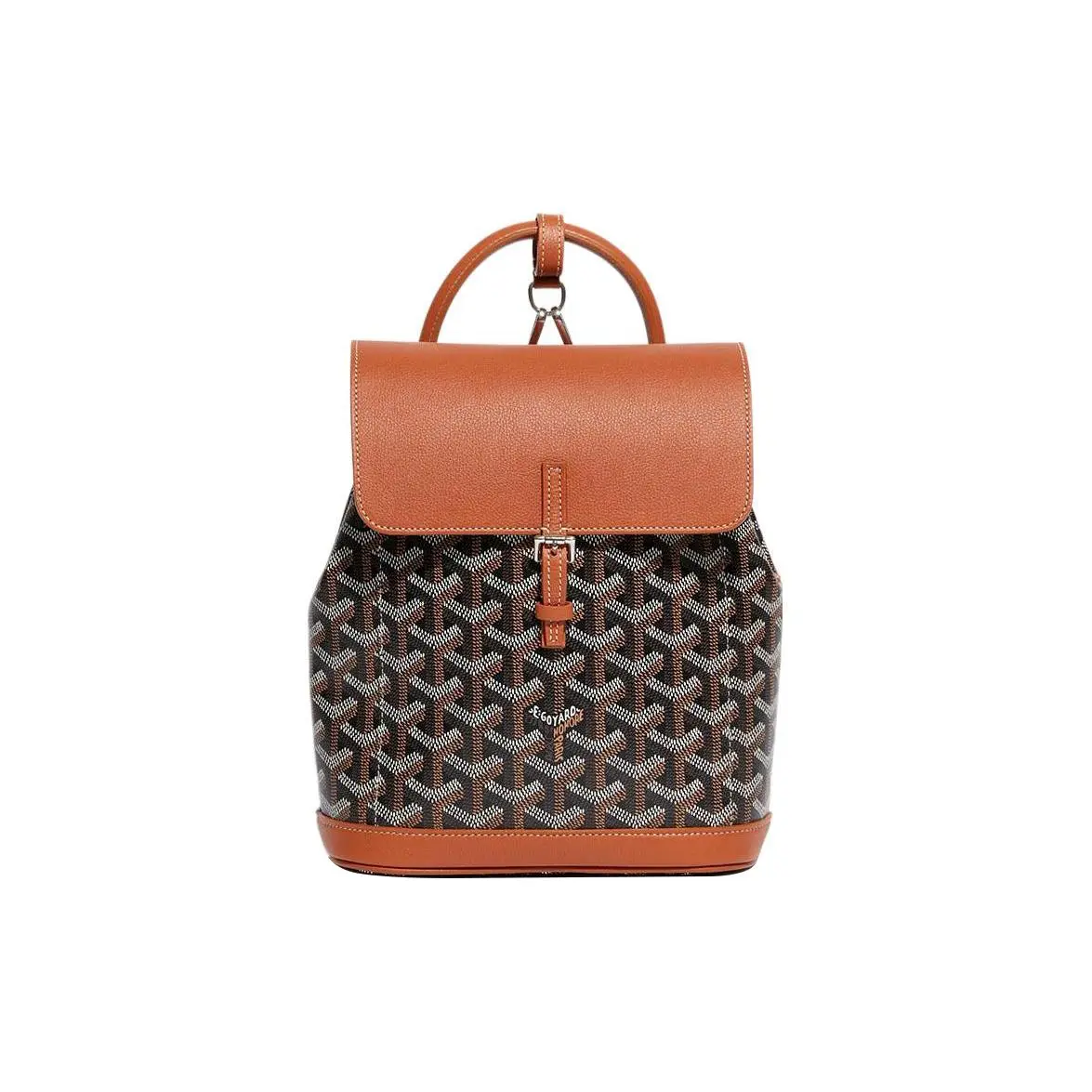 Goyard Alpin Mini Backpack – Unisex Canvas and Leather Crossbody Bag in Brown
