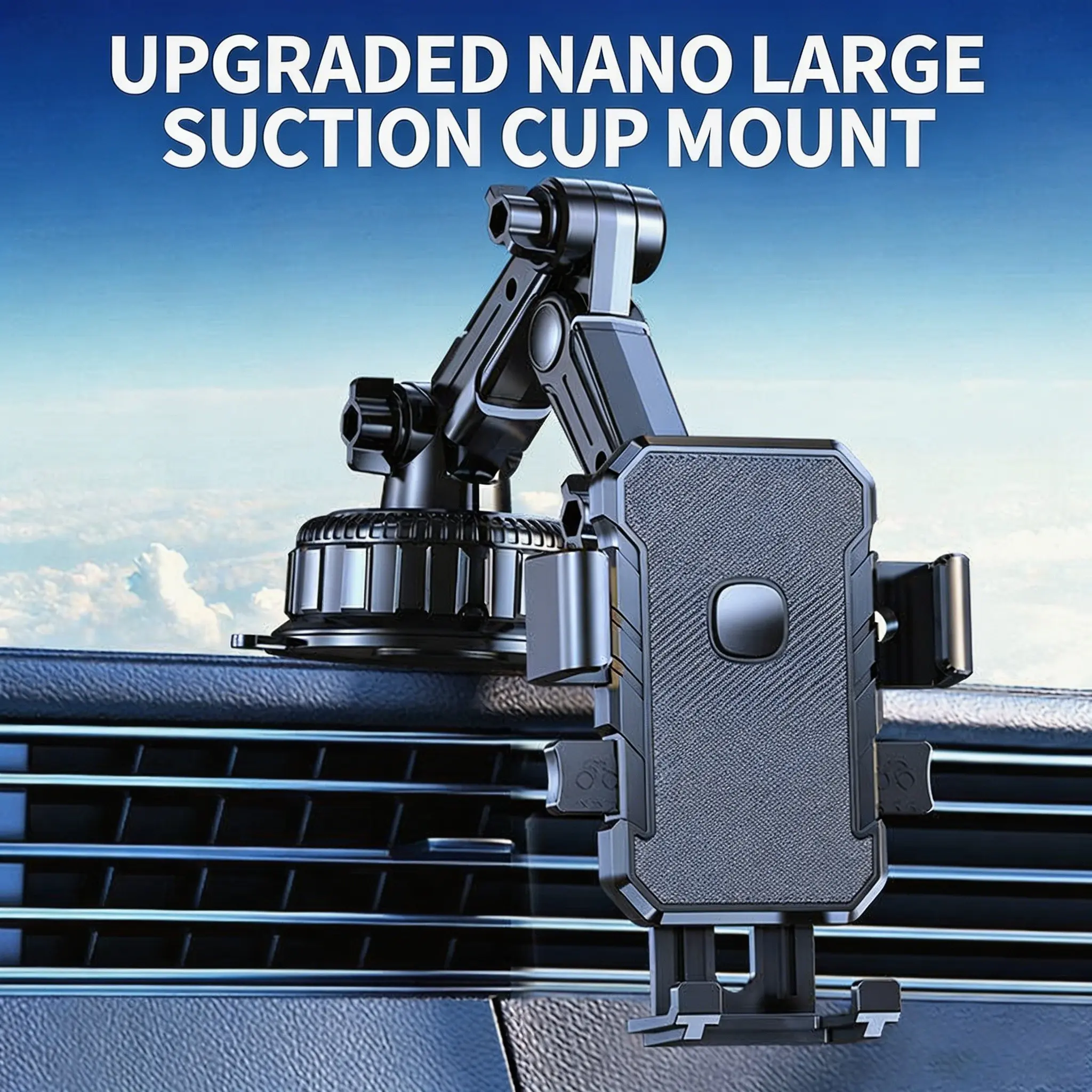 Multifunctional Car Phone Holder, Suction Cup Mechanical Arm, Extensible Design, Durable and Stable, Easy Installation, Suction Cup Phone Mount