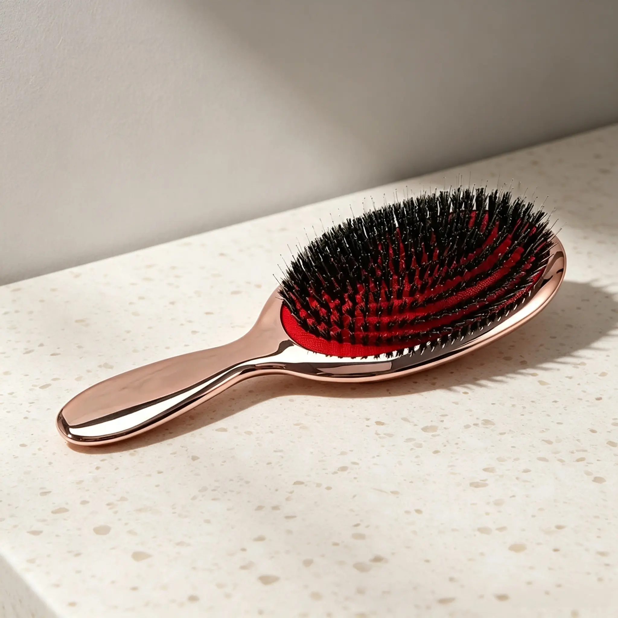Luxury Metal Anti-Tangle Hair Comb, Anti-Static Scalp Massager Brush, Home Hair Styling Brush, Suitable for Long Curly Hair, Unisex, New Year Gift