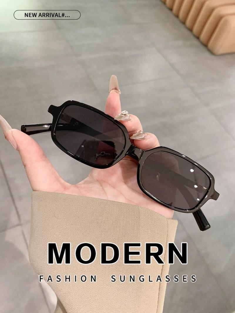 Unisex Vintage Sunglasses, Trendy Casual Sunglasses for Everyday Use, Fashion Accessories for Outdoor Activities