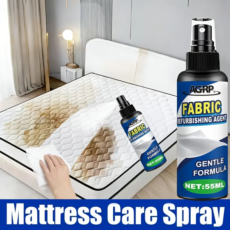 Upholstery And Mattress Spot Removal Spray - No-Wash Fabric Care for Sofa, Bed Mattress, Rug, And Car Seats - Fresh Look in Minutes - Quick-Dry
