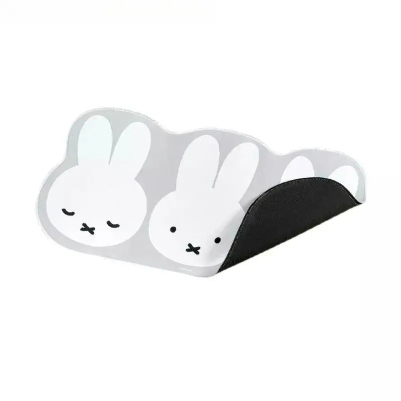 Kawaii Miffy Mouse Pad Cute Cartoon Rabbit Office Desk Mat with Non-Slip Base​ for Students & Office Workers Cute Fresh Design