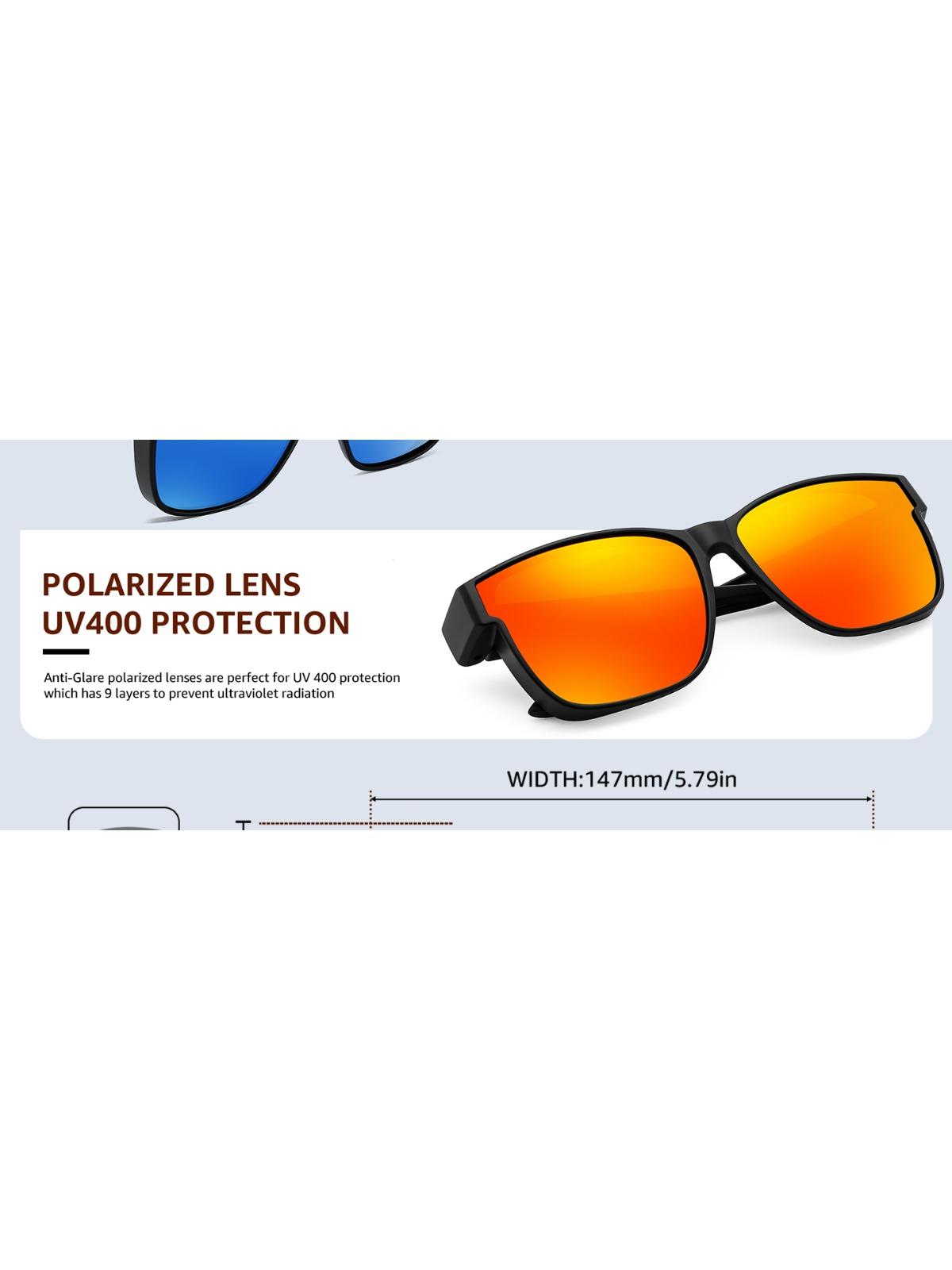 EyeconicFinds women's polarized sunglasses, Travel Accessory, Trendy Style, Provides UV Protection, Suitable for Driving, UV400 Protection, B0250, Lightweight and Stylish, Perfect for the Beach.
