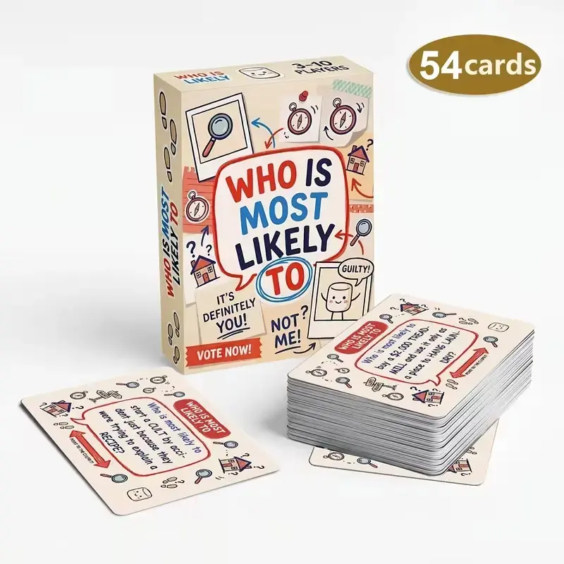 Who Is Most Likely To, Party Card Game, Adult Party, Friends Party, Boutique Cards, Holiday Gifts