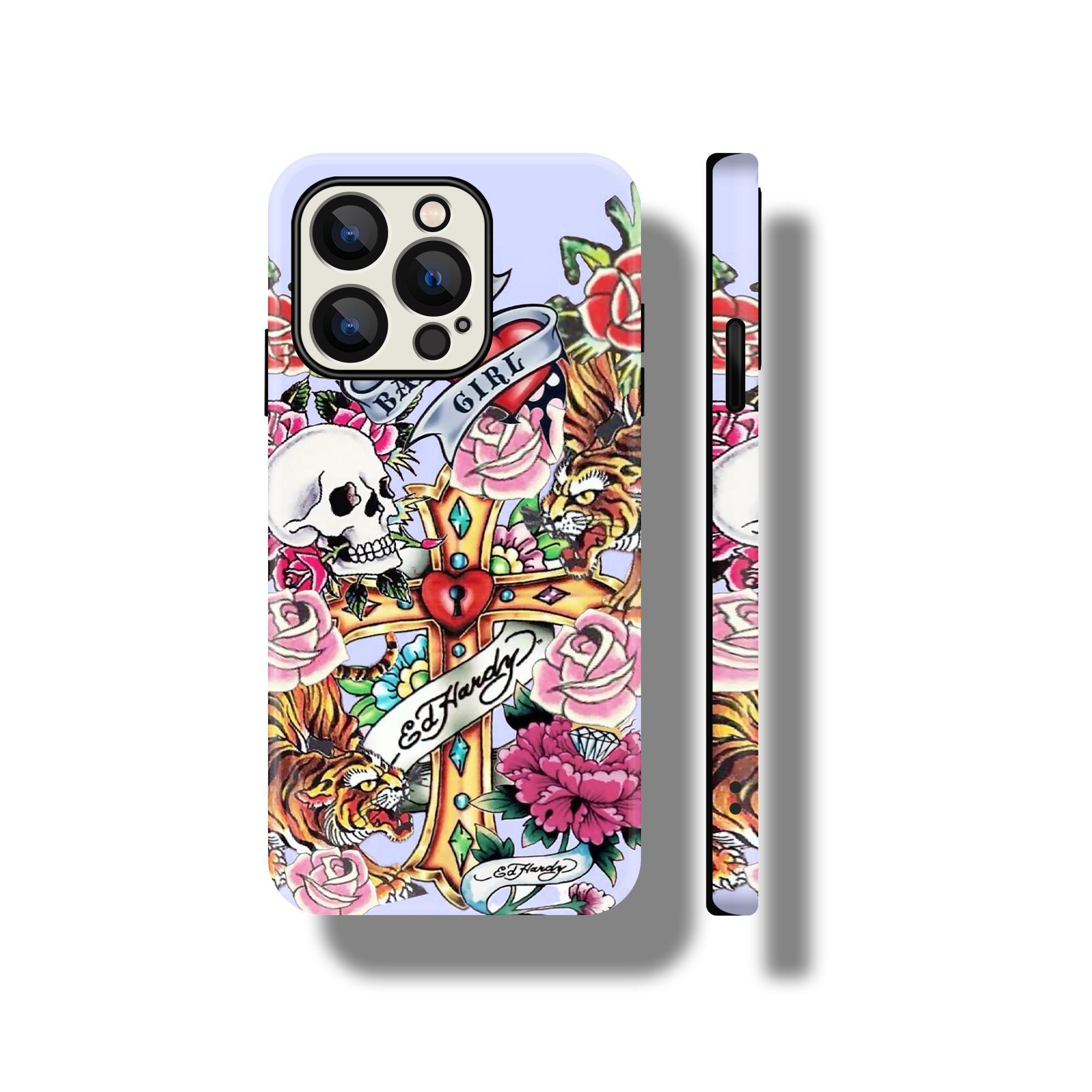 DarlingCase Durable Hardy-Inspired Protective Phone Case for iPhone 11, 12, 14, 15, 16, 17 Pro Max Stylish Y2K Aesthetic Accessories for Pro Max, Trendy Fashion for Enthusiasts