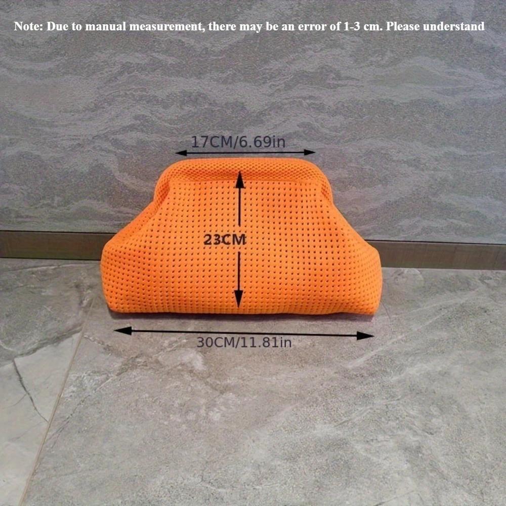 Storage Bag Polyester Summer Beach Clutch Bag Soft Elastic Small Crochet Handbag Breathable Large Capacity Purse Party Сумка