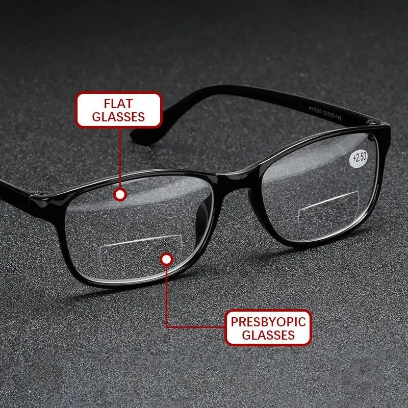 Bifocal Presbyopic Glasses Hyperopia Glasses for Men and Women Reading Glasses Women Anti Fatigue Reading Glasses