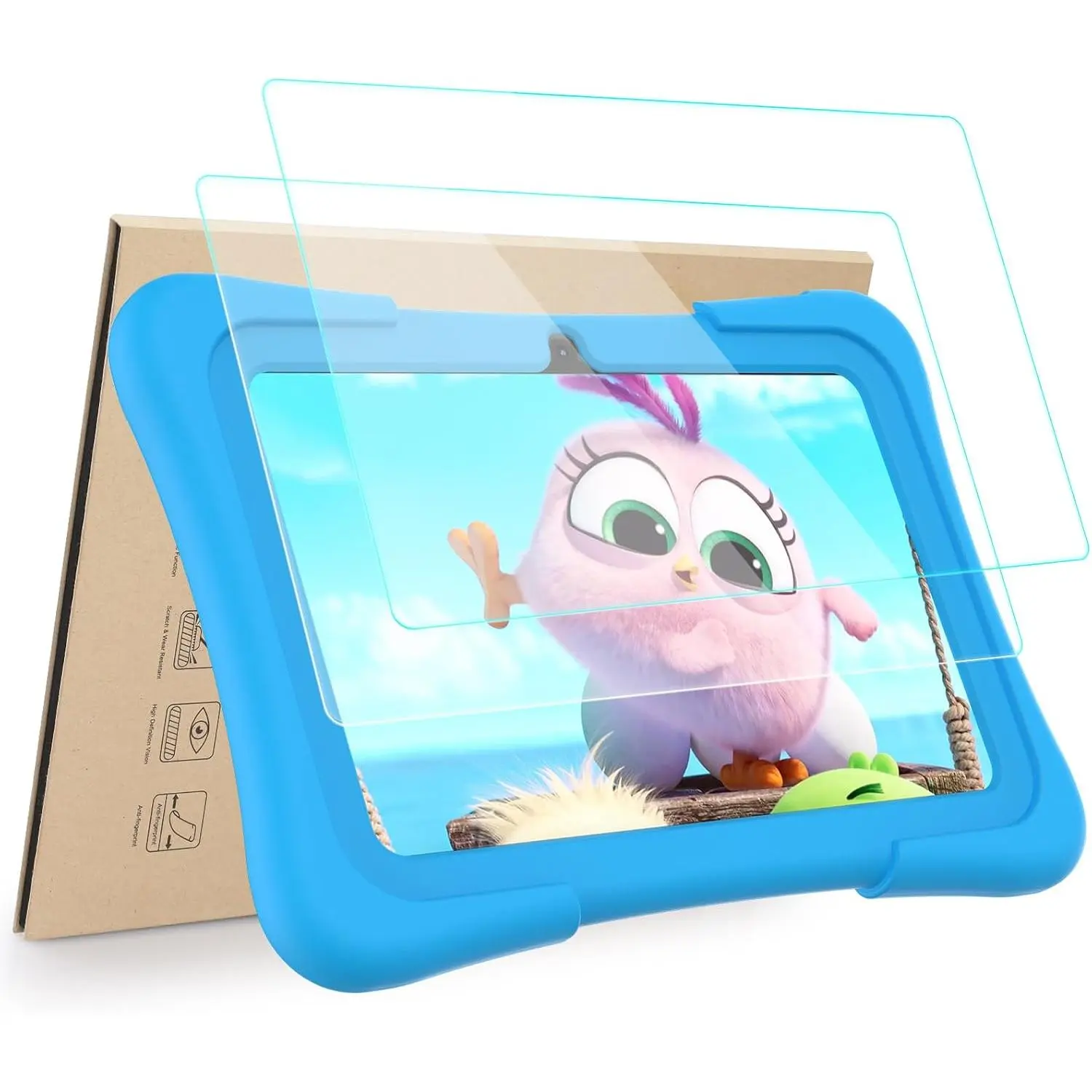 2-Pack Screen Protector Compatible with  K7 7"/ HOTTABLET HOTQ8/ PEICHENG Q8/ Contixo V8 V9 7" Tablet, [ Clarity] [9 Hardness] [Anti-Scratch] Tempered Glass