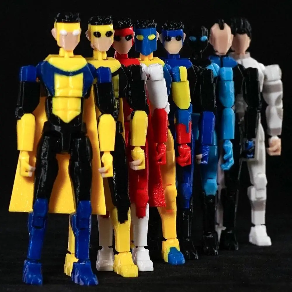 2026 new 3D Printed Invincible Toys Action Figures Anime Model Lucky Dummy 13 Superheroes Mark Thragg Multi-Jointed Toy Ornaments Gifts