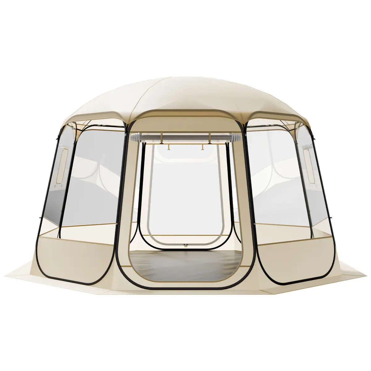 Pop up Bubble Tent, 12 x 11.1 ft Waterproof & UV-Resistant, Clear Camping Tent Shelter, Outdoor Garden Dome Igloo Tents with Windows, 540 °   Panoramic View, for 10-12 Persons Patio Backyard On-Site