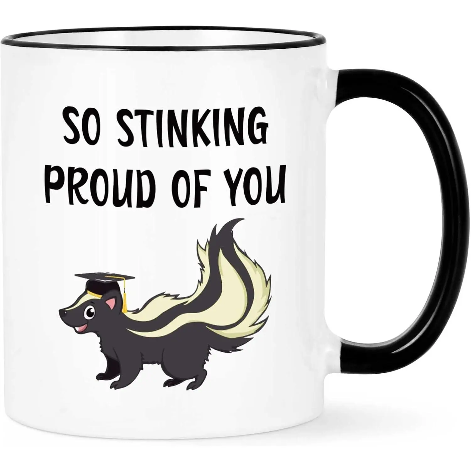 Graduation Gifts, College Masters  PHD High School  8th Grade Graduation Gifts, Congrats Grad , Proud of You Funny Grad Mug, 11 Oz