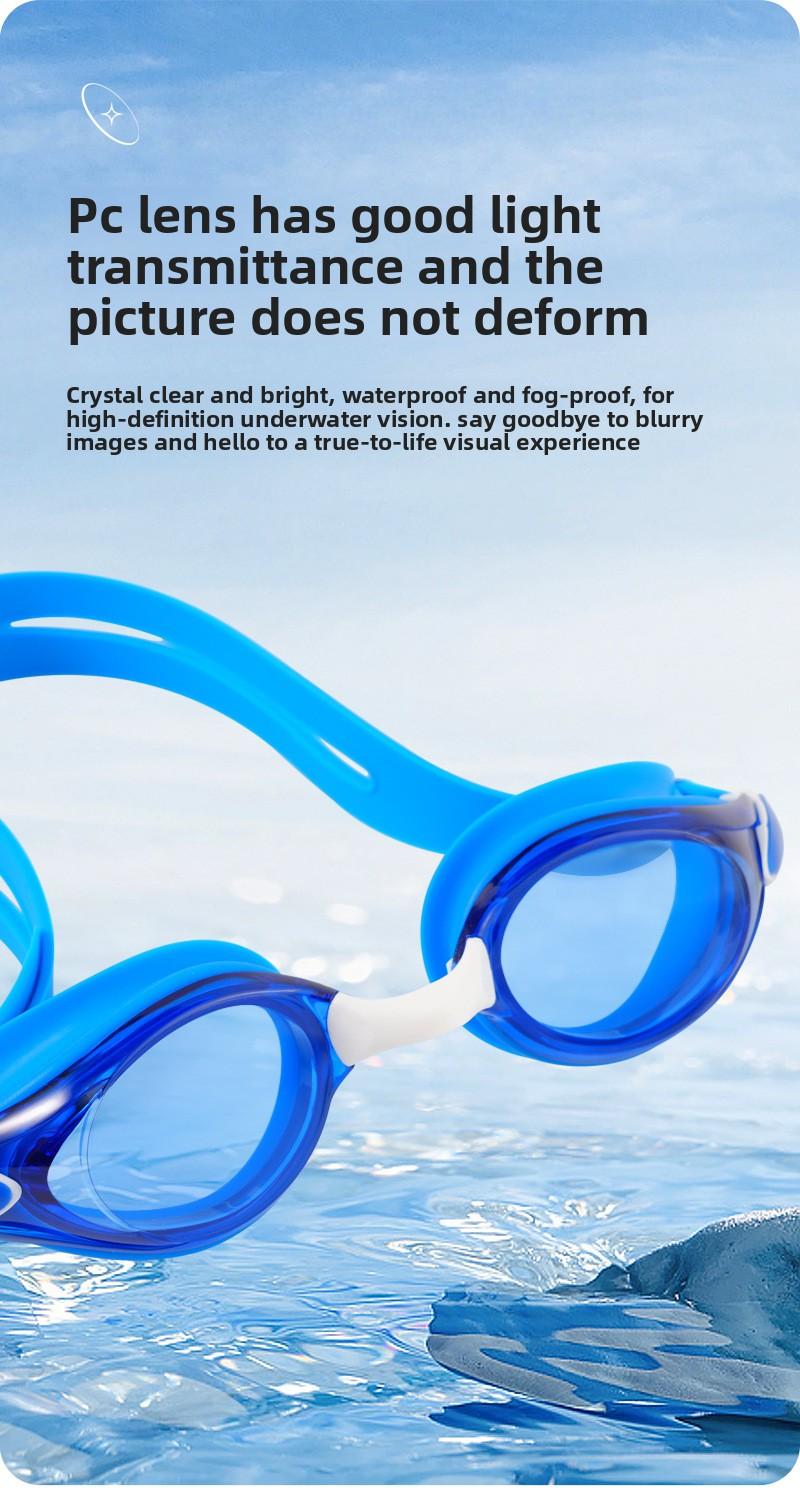 Adult swimming goggles silicone high-definition swim goggles adjustable waterproof anti-fog diving swimming protective eyewear equipment
