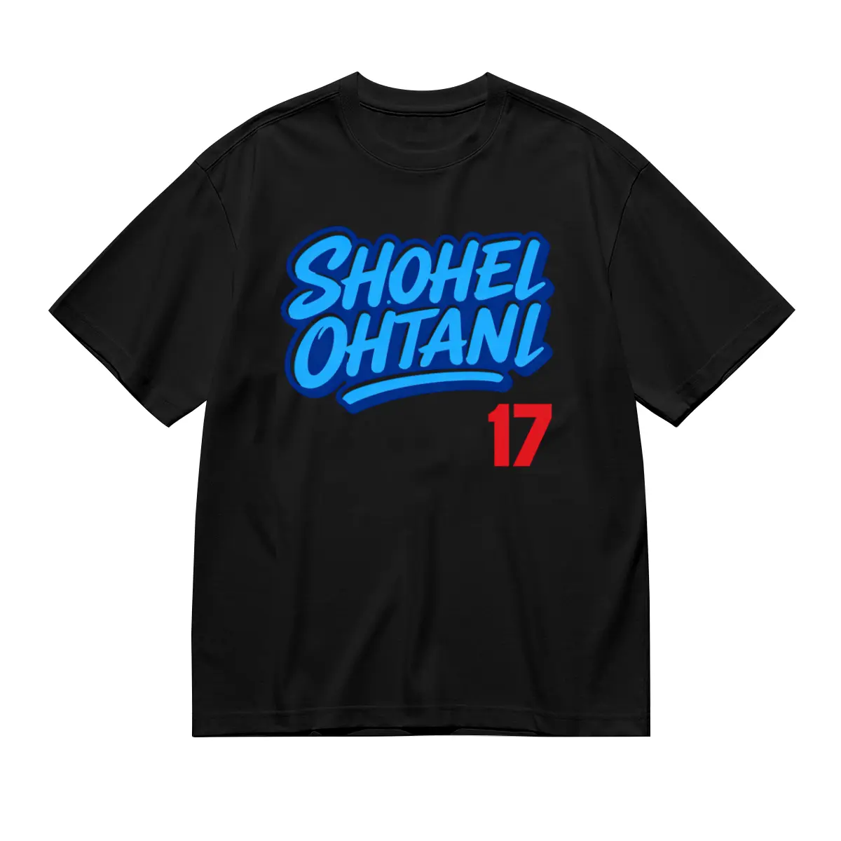 Ohtani baseball short-sleeved shirt, unisex, perfect for summer everyday wear, printed top for baseball enthusiasts. classic fit comfy cotton round neck casual comfortable vintage logo black t-shirt sleeve game day fan