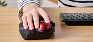 Trackball Mouse, 2.4GHz Wireless, Finger Control, 8-Button Function, Smooth Tracking, Ergonomic Design, Optical Gaming Sensor, For Windows11 and macOS Trackball Mouse, 2.4GHz Wireless, Finger Control, 8-Button Function, Smooth Tracking, Ergonomic Design, Optical Gaming Sensor, For Windows11 and macOS