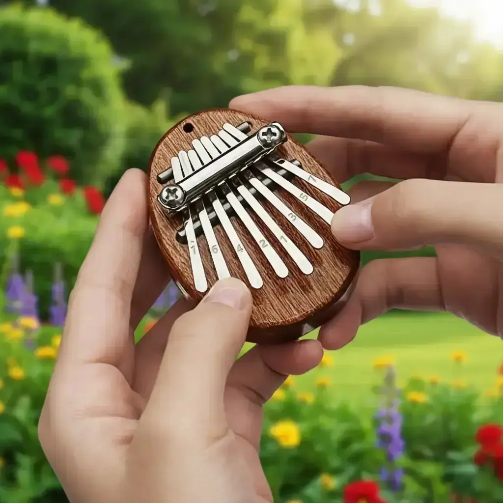 Mini 8-Key Thumb Piano, Portable 8-Note Instrument, Fun Music Toy for Kids and Adults, Perfect Birthday Gift for Friends and Children