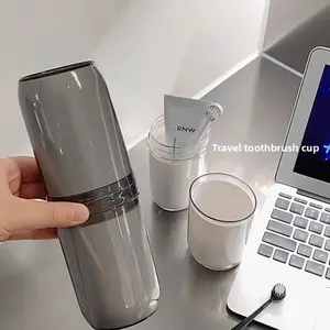 Travel wash cup set, mouthwash cup, portable travel toothbrush cup, toothbrush, toothpaste, dental accessories storage box