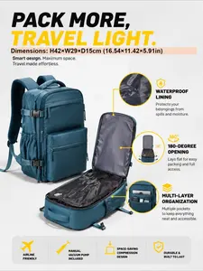 Unisex Vacuum Compression Backpack, Large Capacity Waterproof Business Laptop Bag, Travel School Gym Outdoor Multi-Use Bag