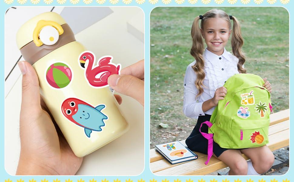 OHOME Summer Stickers| 100 PCS Hawaiian Beach Stickers for - Vinyl Summer Games Toys Gifts Activities Party Favors Supplies - Tropical Crafts Bulk for Classroom Home - Travel Essential for OHOME Summer Stickers| 100 PCS Hawaiian Beach Stickers for - Vinyl Summer Games Toys Gifts Activities Party Favors Supplies - Tropical Crafts Bulk for Classroom Home - Travel Essential for