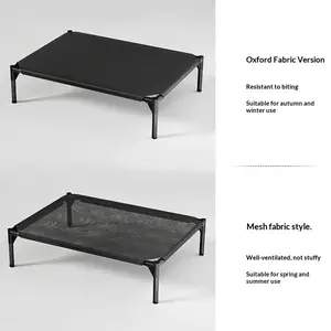 Elevated Dog Bed for Large Medium Small Dogs, Breathable Raised Pet Cot Bed, Detachable Washable Dog Bed for Indoor Outdoor, Chew Resistant Cat Bed for All Seasons