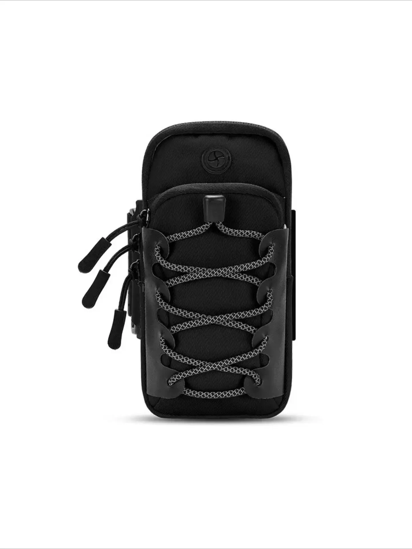 Reflective Design Arm Bag for Outdoor Sports, Adjustable Elastic Strap Secure Fit Armband Phone Holder Compatible with E Bike Ebike Accessories for Runners Cyclists Commuters