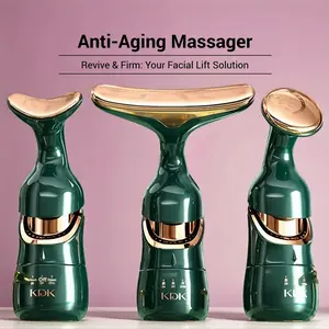 3-in-1 Facial Massager Import Device for Face Neck Eye Anti Aging Lifting Tightening Skin Care Tool Portable Home Beauty Machine Best Gift for Women Girls