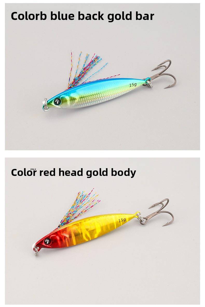 TWM Wave Shore long-range lure, floating metal lure, artificial bait, lead fish metal fishing gear, suitable for fishing for flagfish