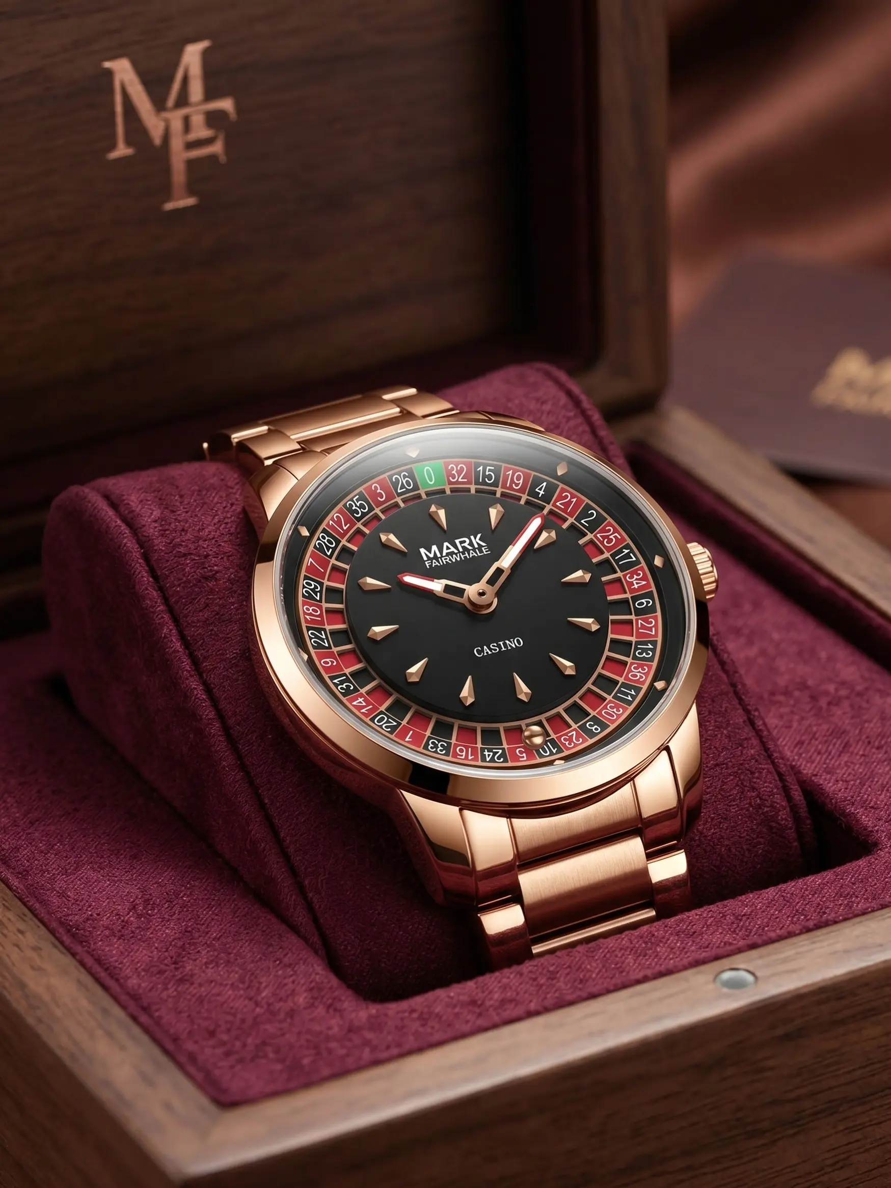 Mark Fairwahle Men's Watch Fw-5031, Waterproof Night Glow Simple Dial, Fashionable Unique Design, Casual Style Timepiece, Quartz Analog Watch