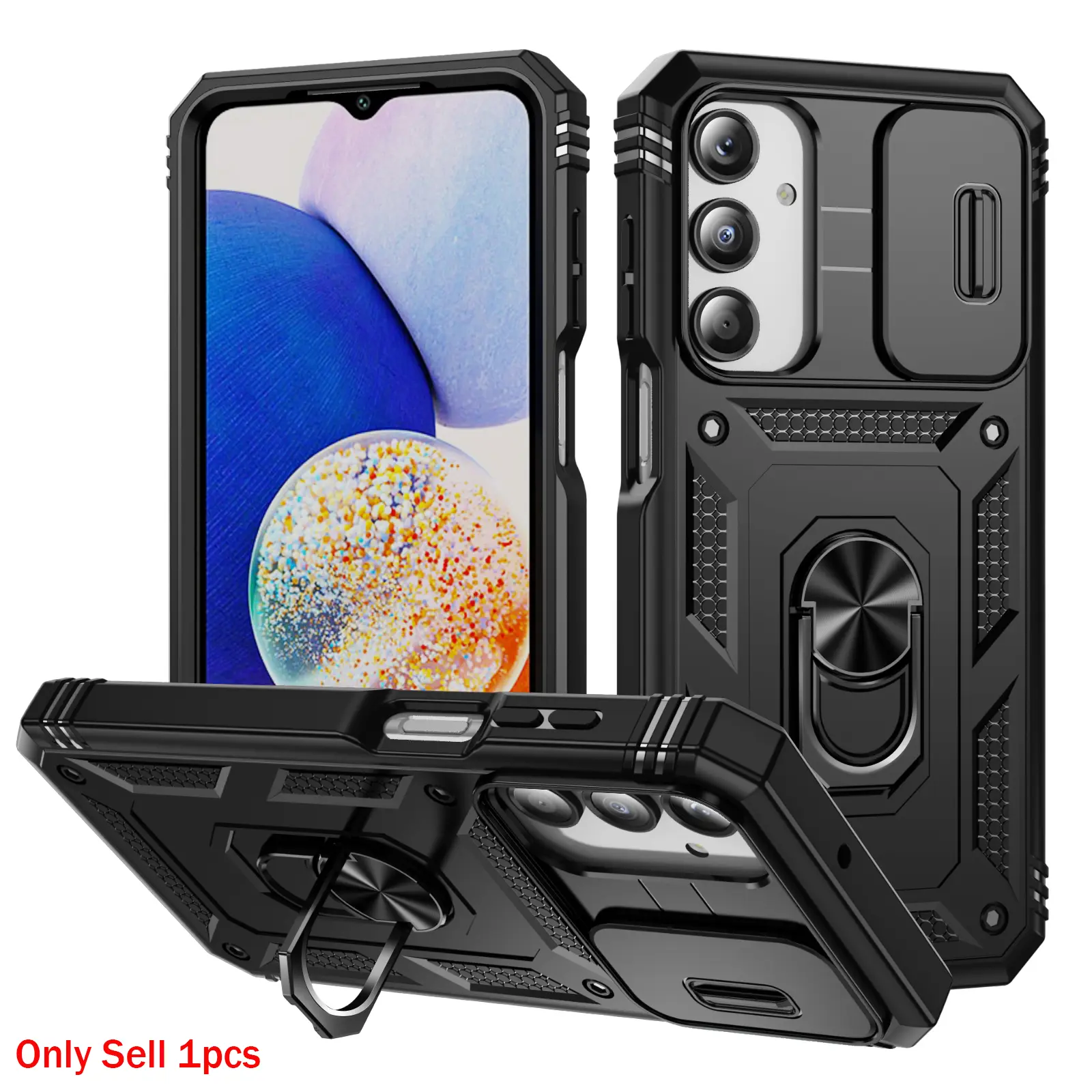 Case for Samsung Galaxy A16 5g, Multi-Functional Anti-Slip Magnetic Ring Stand, Dustproof Scratch-Resistant Shockproof for Samsung Galaxy A16 5g Phone Case, Protective Casing