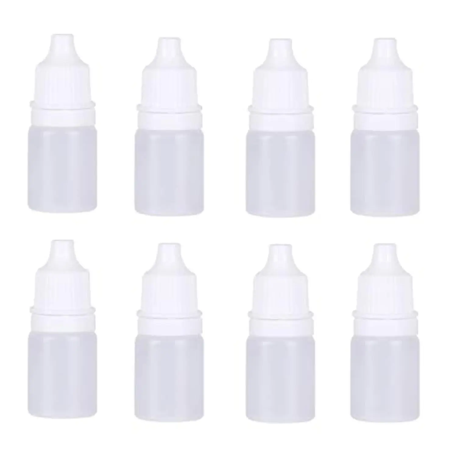 8 PCS Empty Plastic Squeezable Dropper Bottle Portable Empty Squeezable Dropper Bottle Container with Screw Cap Essential Oil Container 5ML