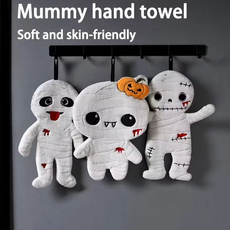 Cute Dad Hand Towel, Halloween Hanging Towel, Super Soft Absorbent, Bathroom Kitchen Home Decor, Fun Horror Design
