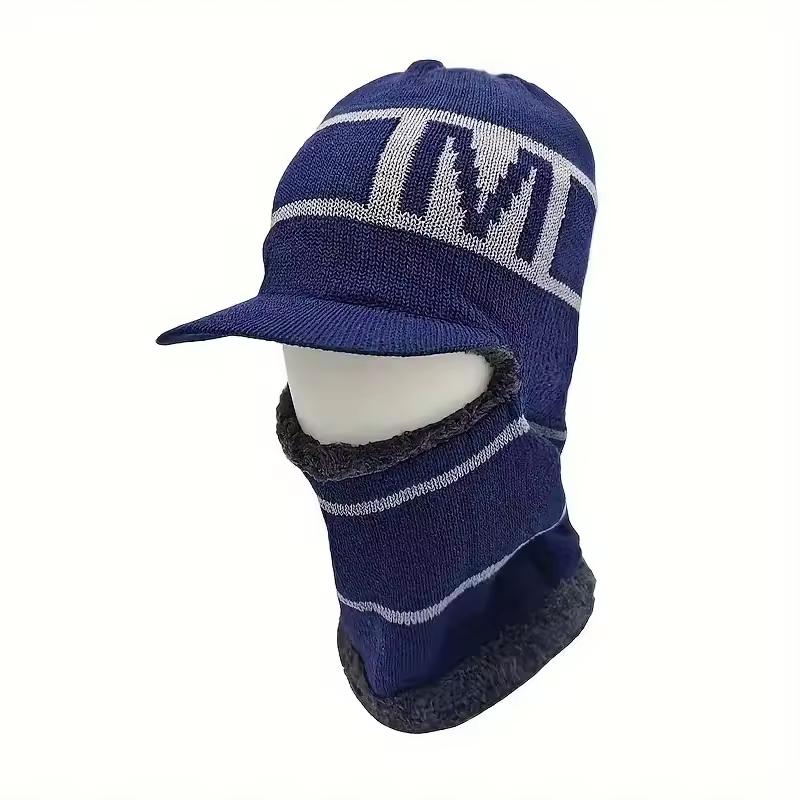 Men’s Winter Thermal Hat & Neck Warmer  Non-Stretchy Knit for Extreme Cold  Ear Muff & Balaclava Face Mask for Skiing, Snowboarding & Hiking  Hand Washable Cold Weather Gear for Outdoor Adventures