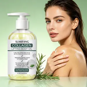 SUMIFANG Moisturizing & Firming Body Oil (200ml) with Collagen Peptides – Lightweight formula; targets neck, thighs, and upper arms; suitable for all genders and skin types (including sensitive); ideal for summer prep and family-wide body care.