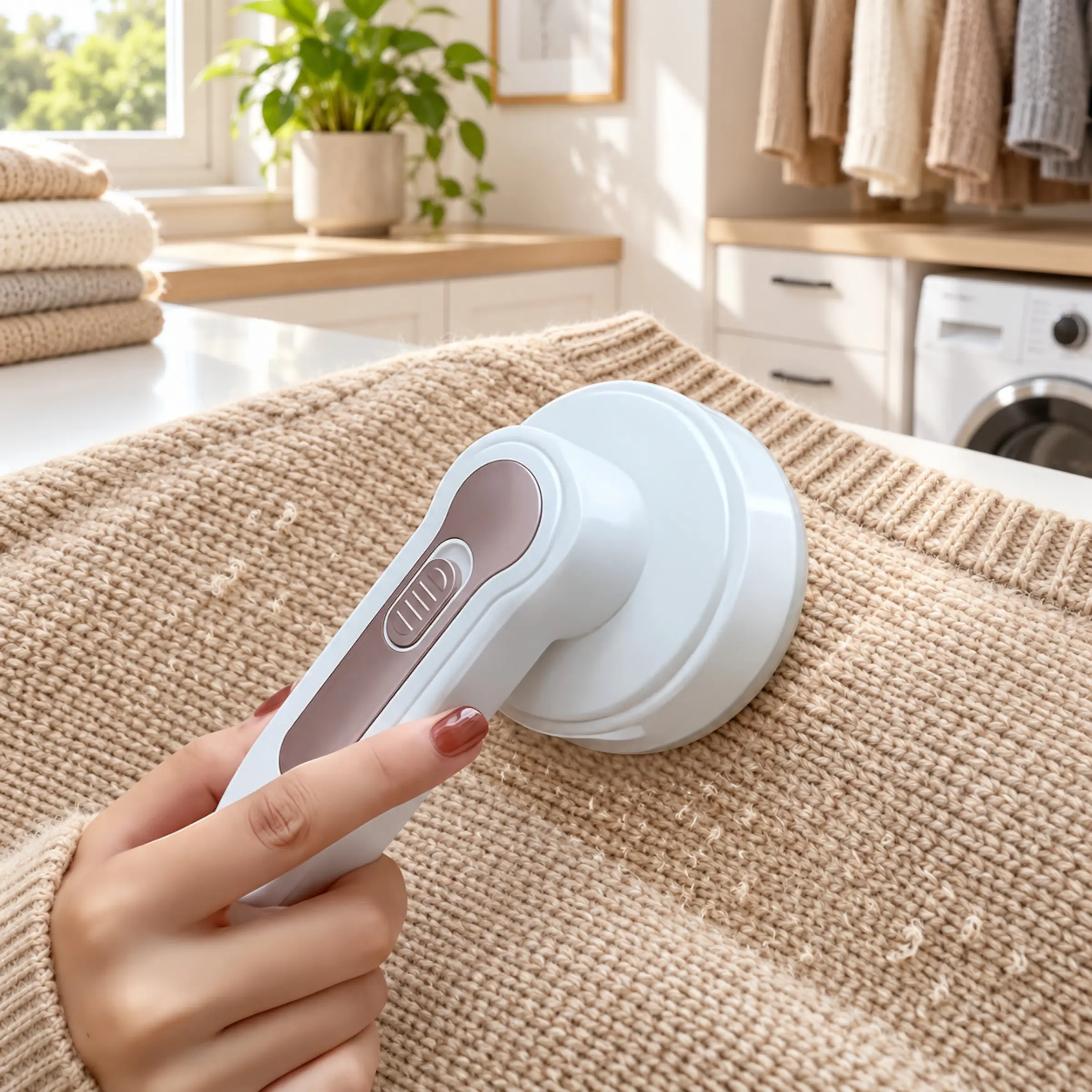 Fabric Shaver, 6-Blade USB-C Rechargeable Lint Remover for Clothes & Sweaters, Household Fabric Shaver