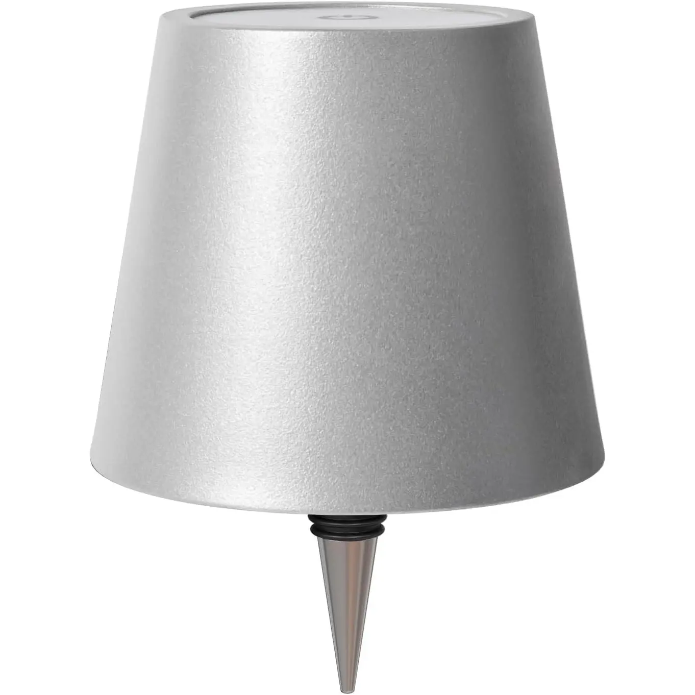 Wireless Bottle Lamp, Wine Bottle Lights with 3 Color Temperature, Rechargeable Stepless Dimming LED Bottle Lights for Liquor Bottles, Wireless Lamp for Bedroom Restaurant Bar-Silver Matte