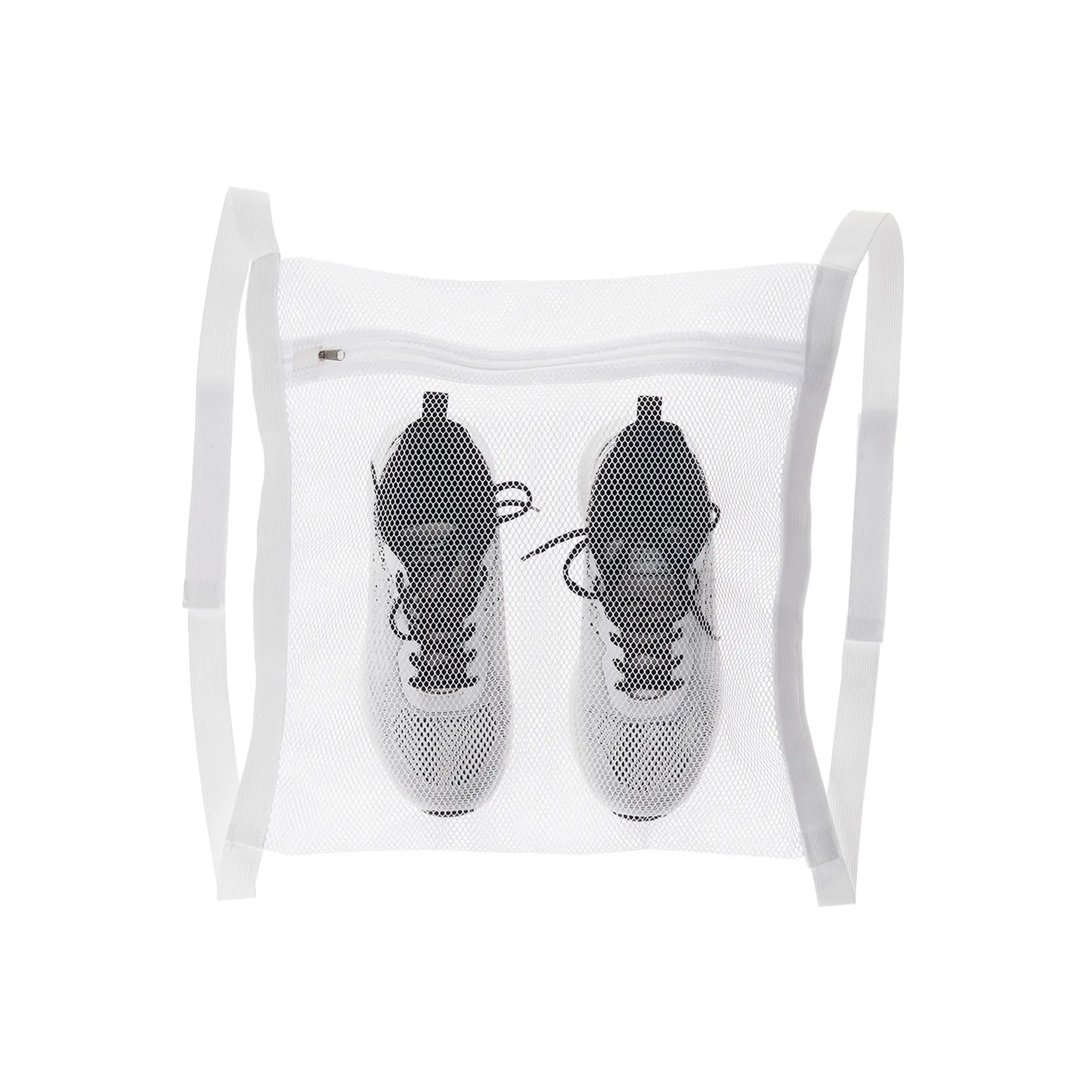 3 Pack Fine Mesh Shoe Laundry Bags 40x40cm Zipper Polyester Washing Net Reusable Shoe Wash Bags Protect Sneakers Delicate Clothes for Washing Machine