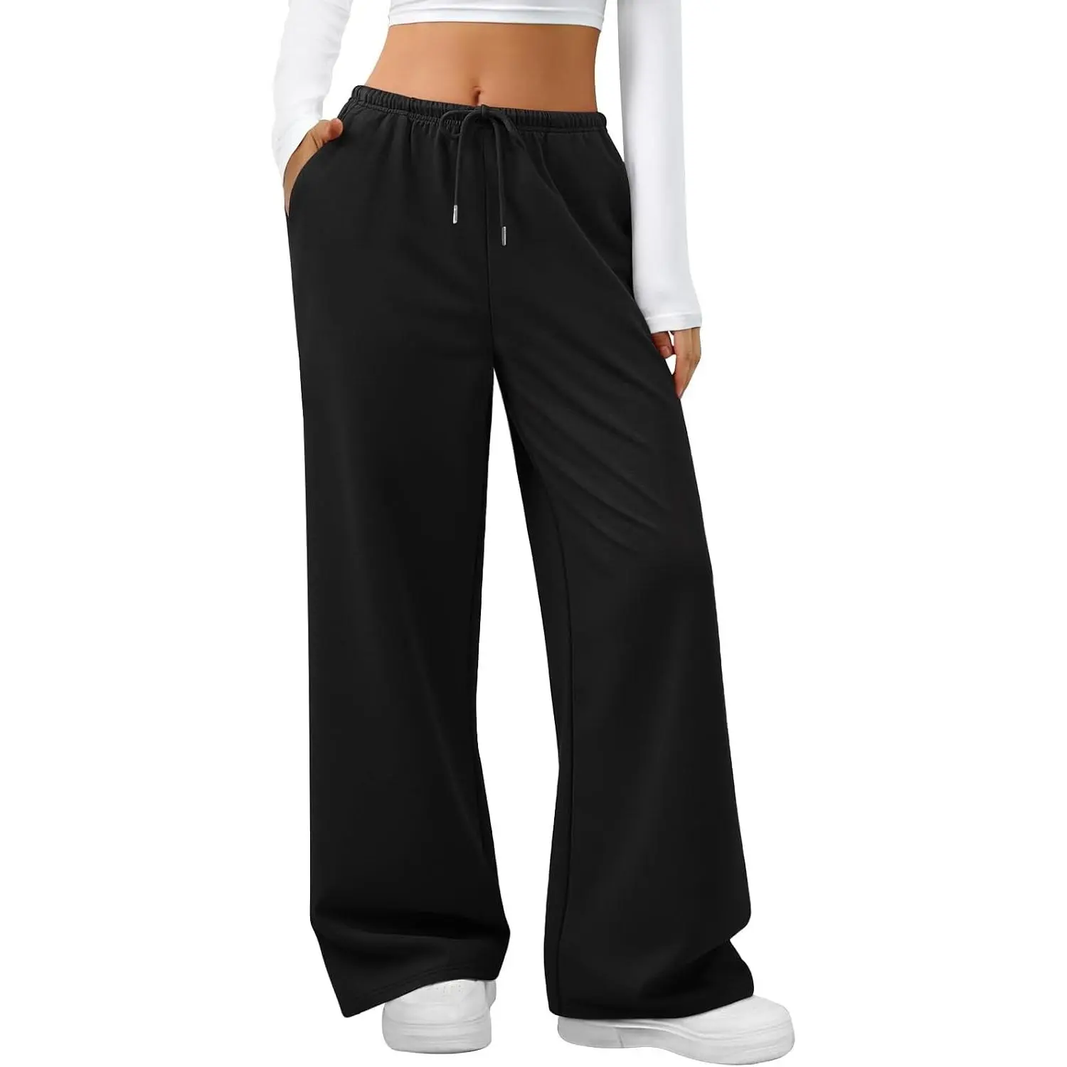 Women's Baggy Wide Leg Lounge Casual Sweatpants - Pajama Style Comfort PantsGift