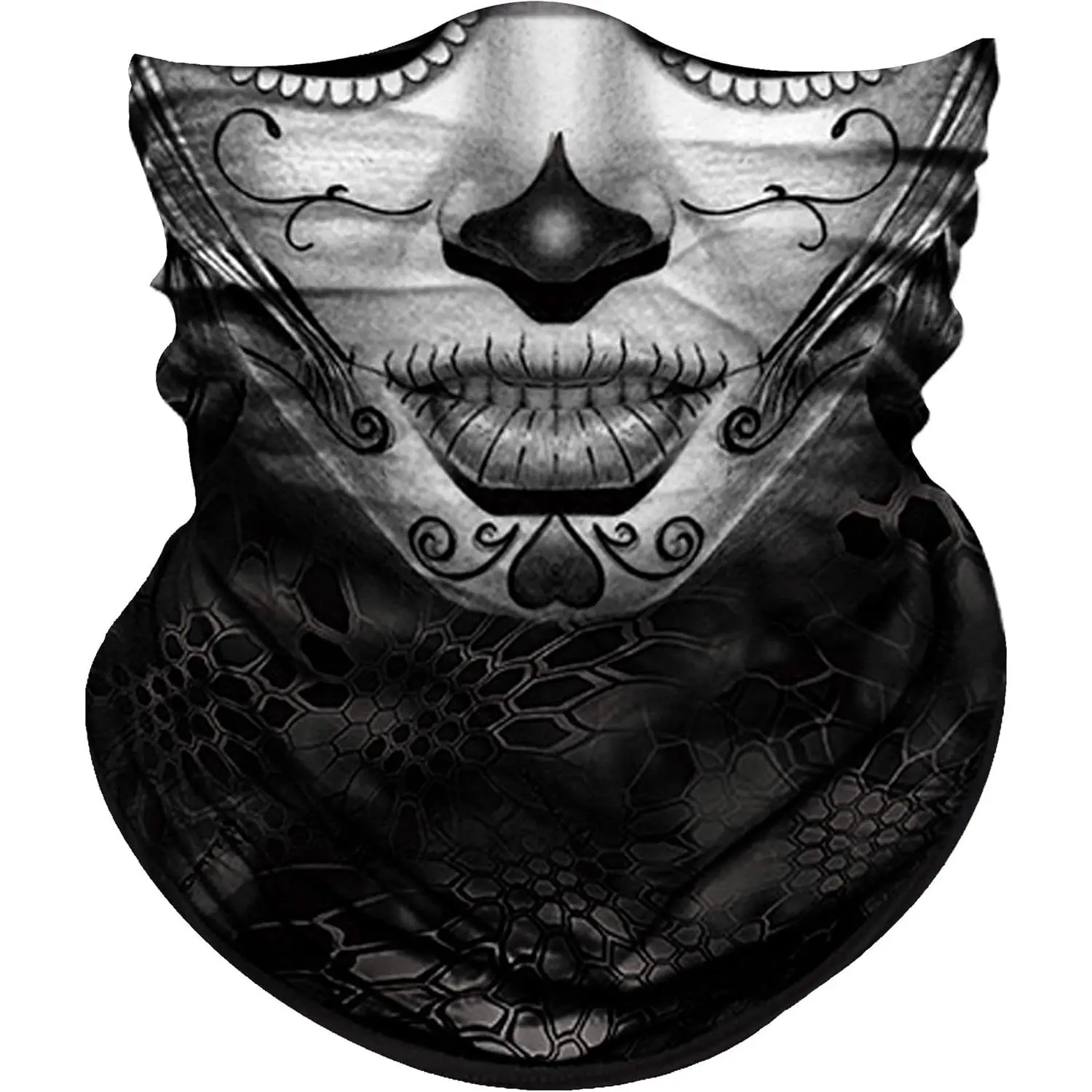 Skull Face Mask for Women Dust Wind Sun Protection Rave Festival Riding