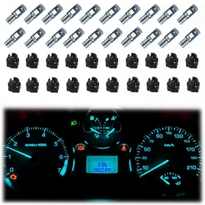 T5 74 Led Bulb 3SMD Super Bright Wedge Socket Automotive Instrument Panel Light Kit For Car Daily Travel Gift